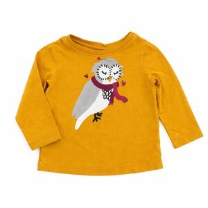 Hanna Anderson Owl Print Long Sleeve Shirt